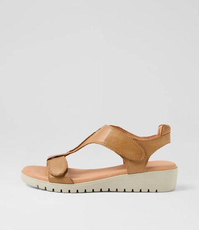 Django & Juliette 'Milagro Sandal'  - Dark Tan Almond Sole