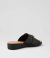 Django & Juliette 'Merials Low Wedge  Slide' - Black