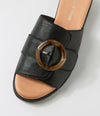 Django & Juliette 'Merials Low Wedge  Slide' - Black