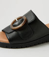 Django & Juliette 'Merials Low Wedge  Slide' - Black
