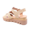 Django & Juliette 'Rhodesy Wedge Flatform Sandal' - Coffee/Dark Tan