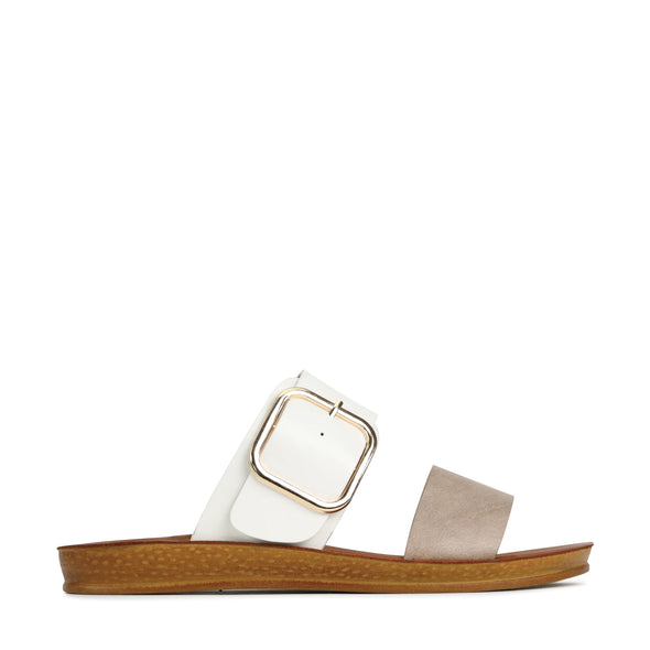 Los Cabos 'Doti Slide' - Taupe/White