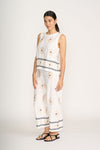 Foil 'Sew Crafty Shell Top' - Sand Geo