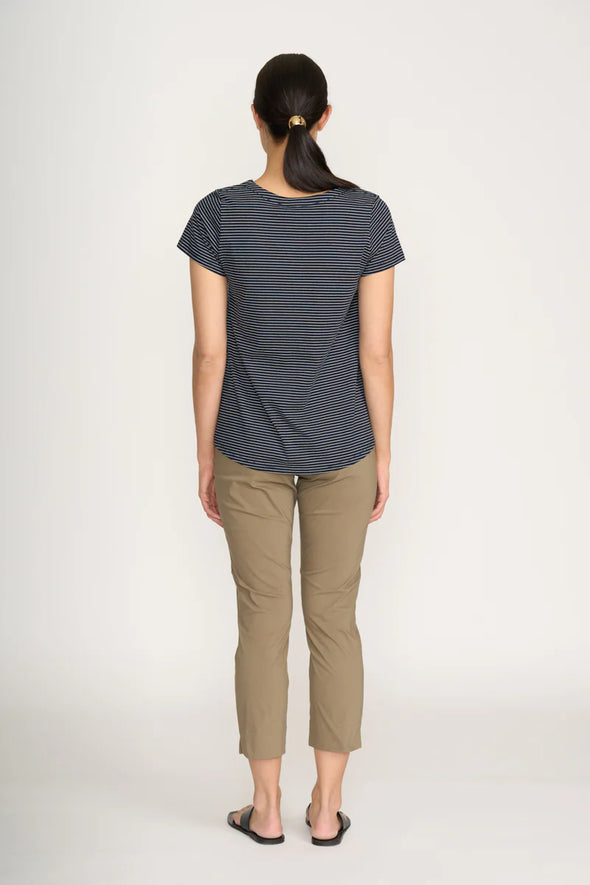 Foil 'Fuss Free Trapeze Capri Pant' - Dune