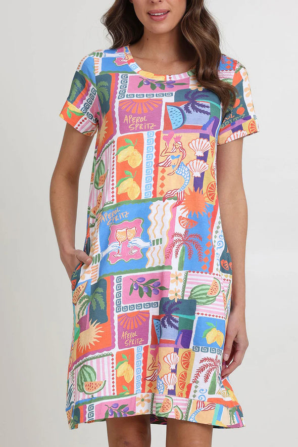 Foil 'Oh Frock Dress' - Sundowner