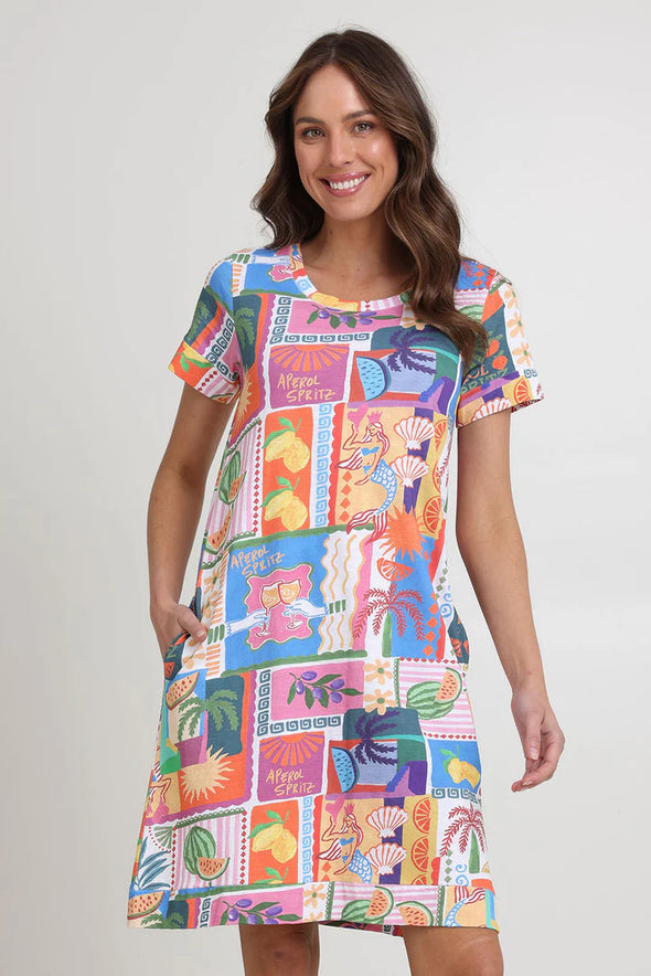 Foil 'Oh Frock Dress' - Sundowner