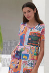 Foil 'Oh Frock Dress' - Sundowner