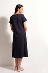 Foil 'Stitch Together Dress' - True Navy