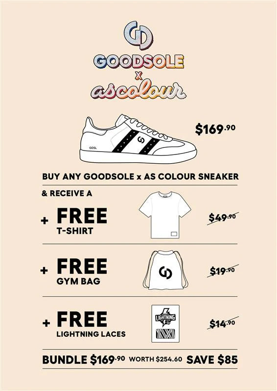 Goodsole 'Parallel Canvas Sneaker' - Bone Canvas
