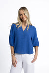 Humidity 'Nixie Blouse'  - Royal Blue