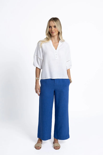 Humidity 'Fleetwood Linen Pant' - Royal Blue