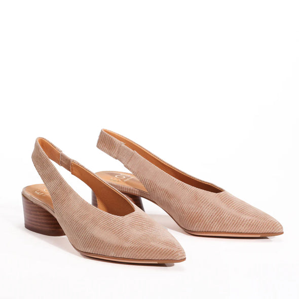 EOS 'Hatti Slingback'- Sand Printed Suede