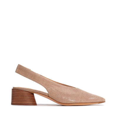 EOS 'Hatti Slingback'- Sand Printed Suede