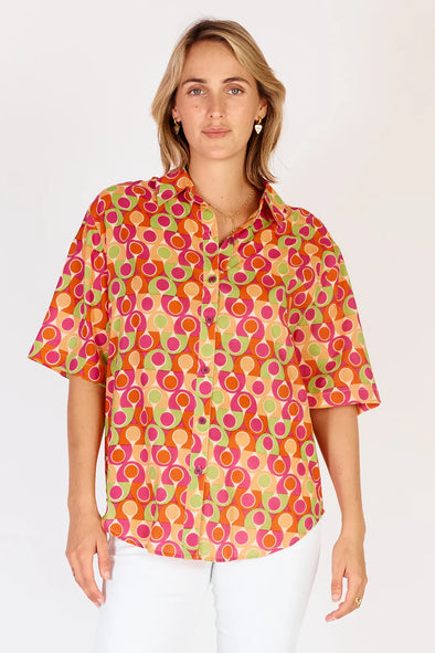 Ibisa 'Melville Shirt' - Papaya