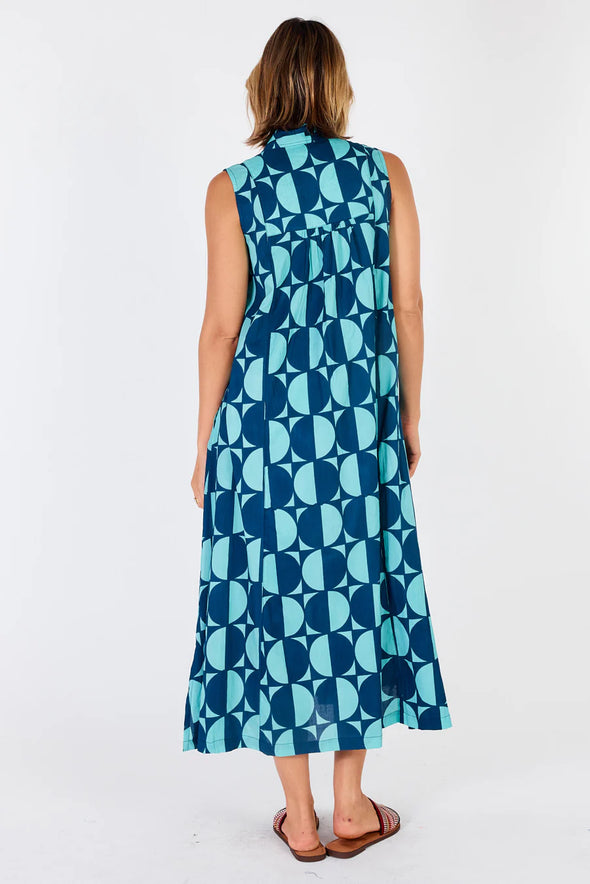 Ibisa 'Ottowa Maxi Dress' - Lagoon