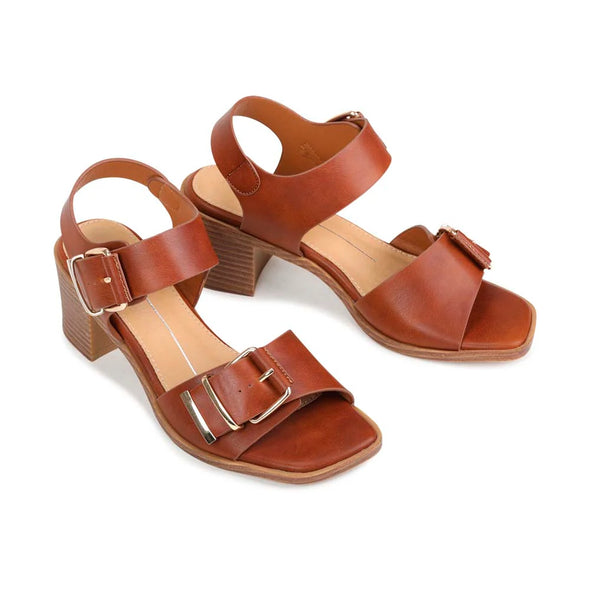 Los Cabos 'Jazzi Sandal' - Cognac