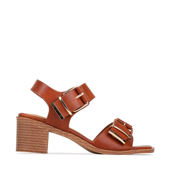 Los Cabos 'Jazzi Sandal' - Cognac