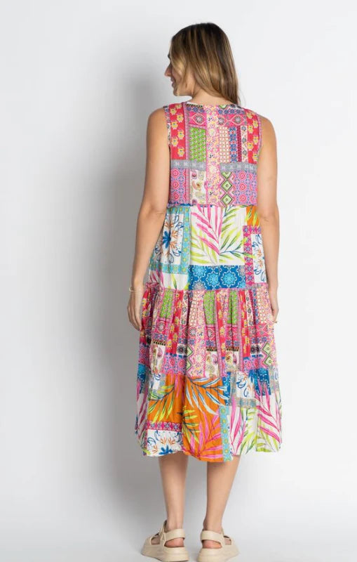 Lula Life 'Alina Midi Dress' - Melon