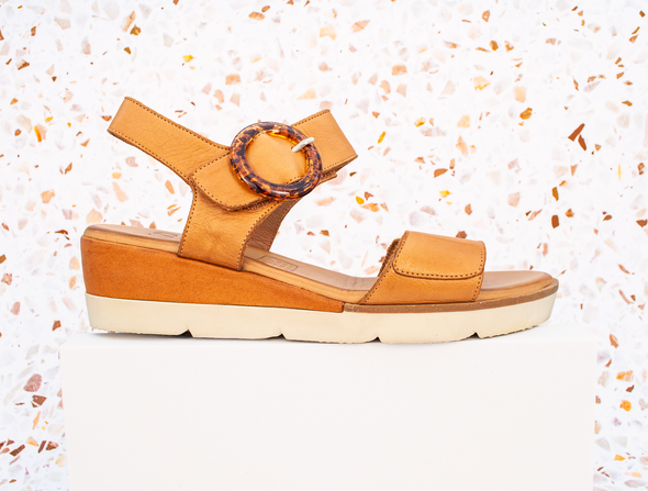 Sala 'Diana Wedge Sandal'  - Coconut