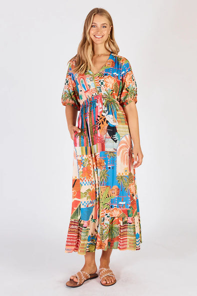 Lula Life 'Jedda Midi Dress'  - Spice Mix