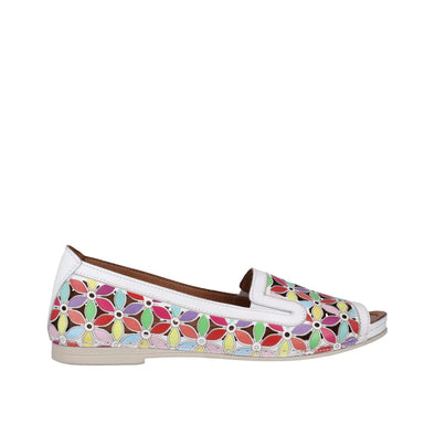 Cabello 'Lulu Slip On' - White Floral