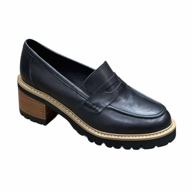 Django & Juliette 'Mellows Loafer'  - Black Natural Heel