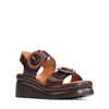 EOS 'Menorcas Wedge Sandal' - Chestnut