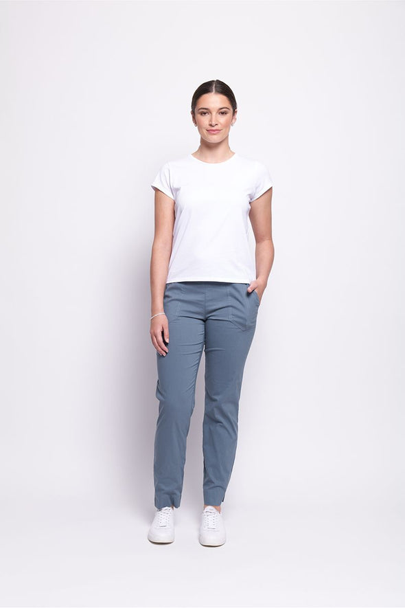 Foil '4312 Full Monty Trapeze Pant' - Blue Steel