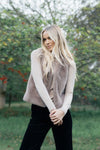 Humidity 'Vienna Faux Fur Vest' - Smoke