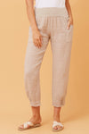 Bottega Moda 'Donna Linen Pant' - Linen (Natural)
