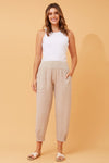 Bottega Moda 'Donna Linen Pant' - Linen (Natural)