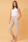 Bottega Moda 'Donna Linen Pant' - Linen (Natural)