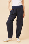 Bottega Moda 'Donna Linen Pant' - Navy