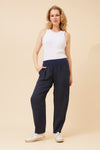 Bottega Moda 'Donna Linen Pant' - Navy
