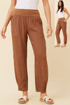 Bottega Moda 'Donna Linen Pant' - Tobacco