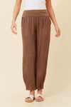 Bottega Moda 'Donna Linen Pant' - Tobacco