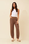 Bottega Moda 'Donna Linen Pant' - Tobacco