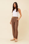 Bottega Moda 'Donna Linen Pant' - Tobacco