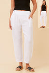 Bottega Moda 'Donna Linen Pant' - White