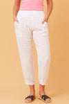 Bottega Moda 'Donna Linen Pant' - White