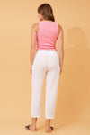 Bottega Moda 'Donna Linen Pant' - White