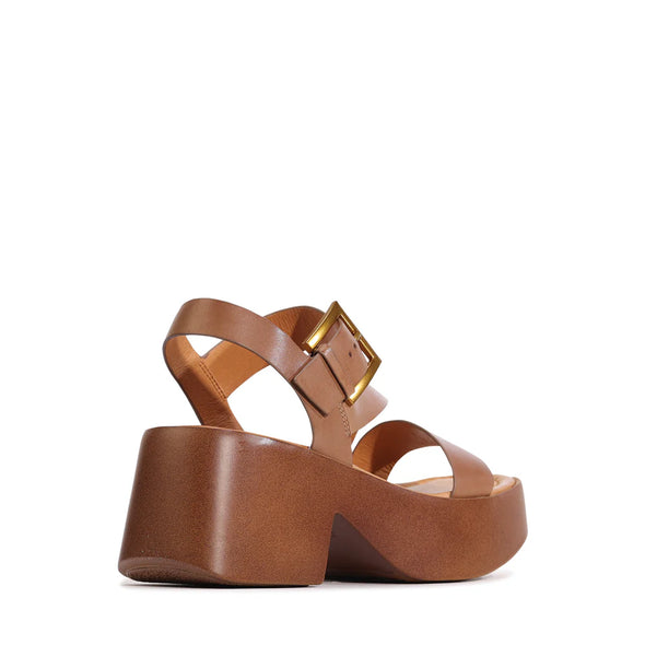 EOS 'Parisa Platform Sandal'  - Pecan