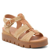 Django & Juliette 'Rhodesy Wedge Flatform Sandal' - Coffee/Dark Tan