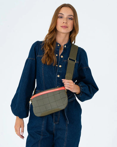 Elms+King 'Saxon Sling Bag' - Khaki