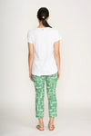 Foil 'Fuss Free Trapeze Capri Pant'- Lush Leaves