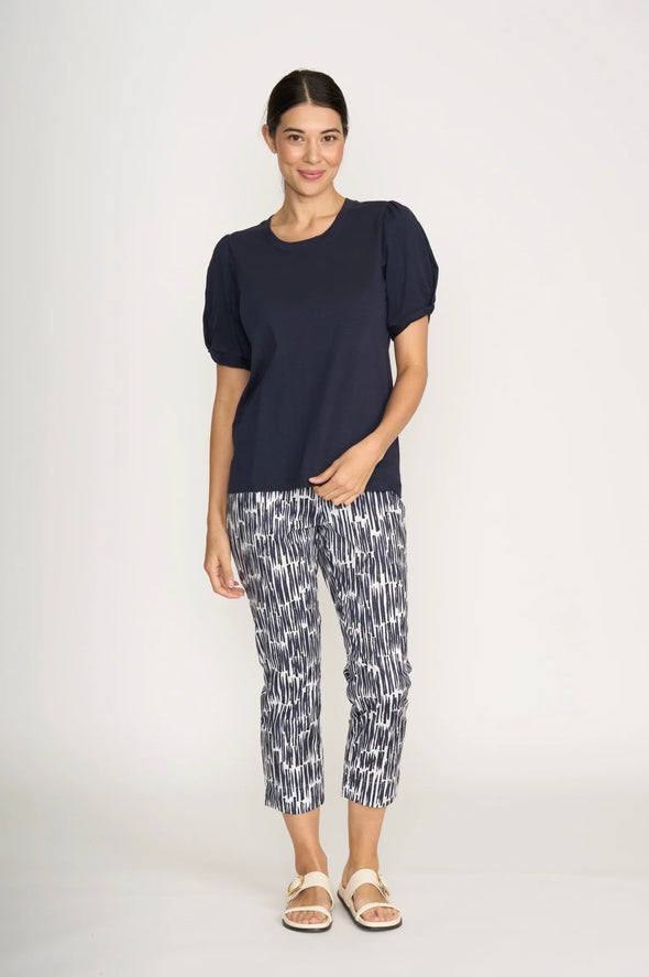 Foil 'Fuss Free Trapeze Capri Pant' - Code