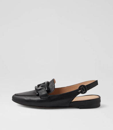 Top End 'Favillas Flat Slingback' - Black