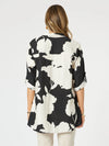 Clarity 'Barcelona Shirt Floral Print' - Black/Natural