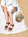 Sala 'Sonia Wedge Sandal' - Praline