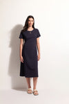 Foil 'Stitch Together Dress' - True Navy